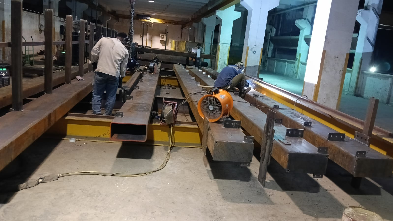 Workshop Structural Steel Beam Welding and Heavy Fabrication